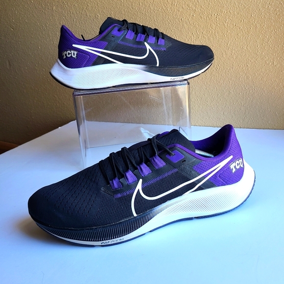 Nike TCU Horned Frogs Air Zoom Pegasus 38 Purple/Black DJ0855-001 | Men\'s 13 main image 7